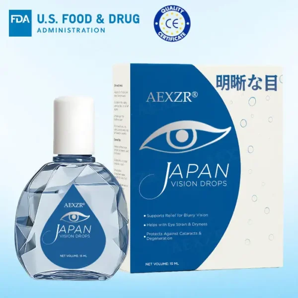 🌟 Official Store | AEXZR® Japan Vision Drops - Rapidly Heals All Eye Conditions & Restores Vision