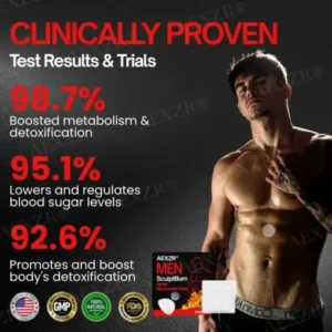 AEXZR® Men SculptBurn Herbal Microneedle Patch
