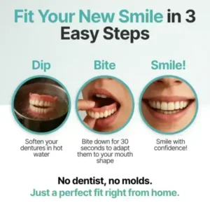 【OFFICIAL STORE】Medazy™ Custom-Fit Full Functional Dentures