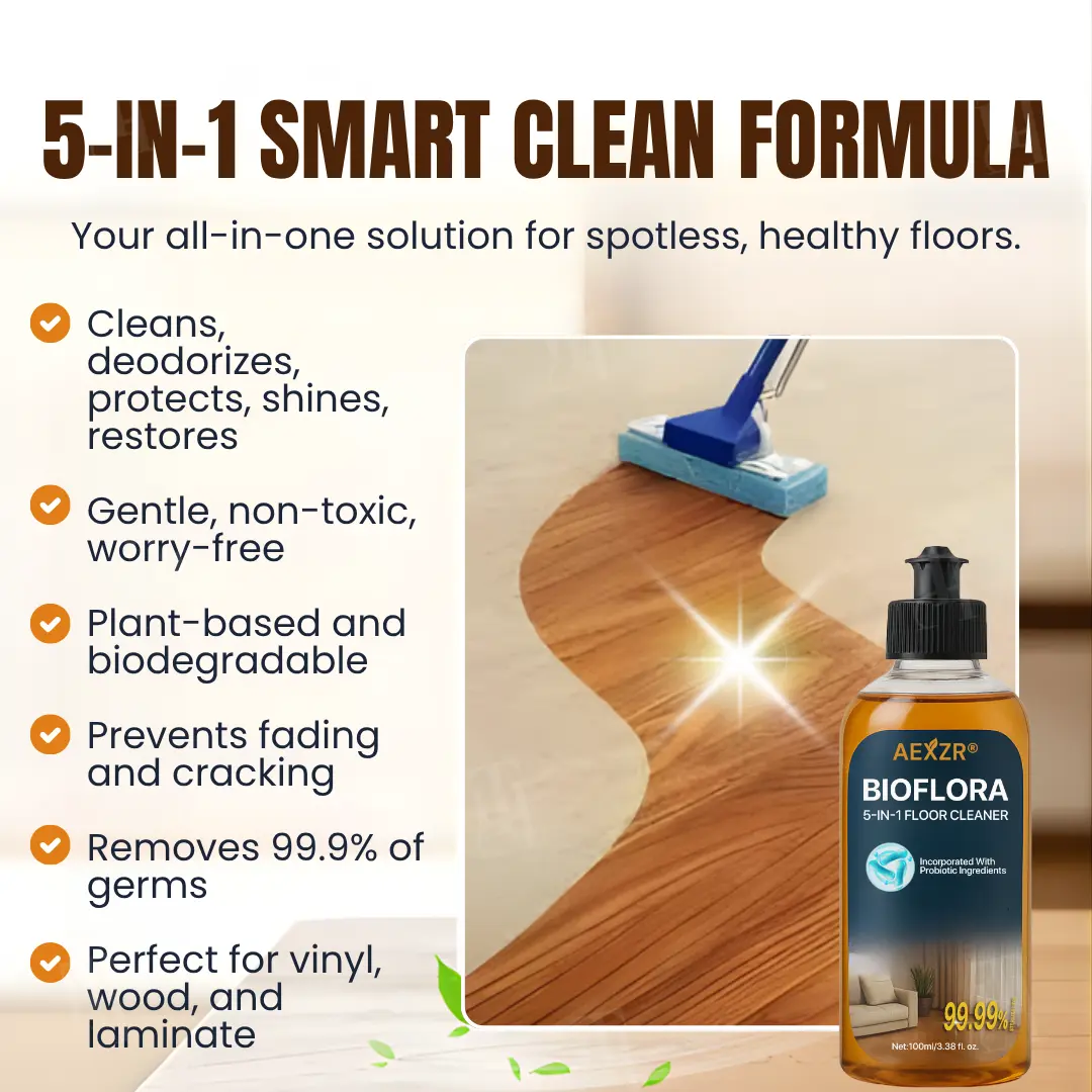 AEXZR® BioFlora 5-in-1 Floor Cleaner 2026 | Fast Dry